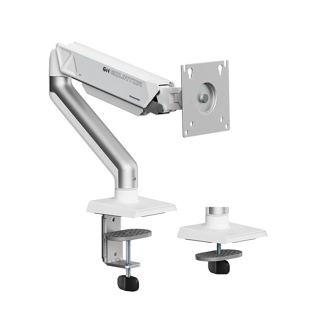 Humanmotion T6-1H Mecha Single Monitor Arm for 17-32 Inch White