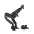 Humanmotion T9-2B Heavy-Duty Dual Monitor Arm Black