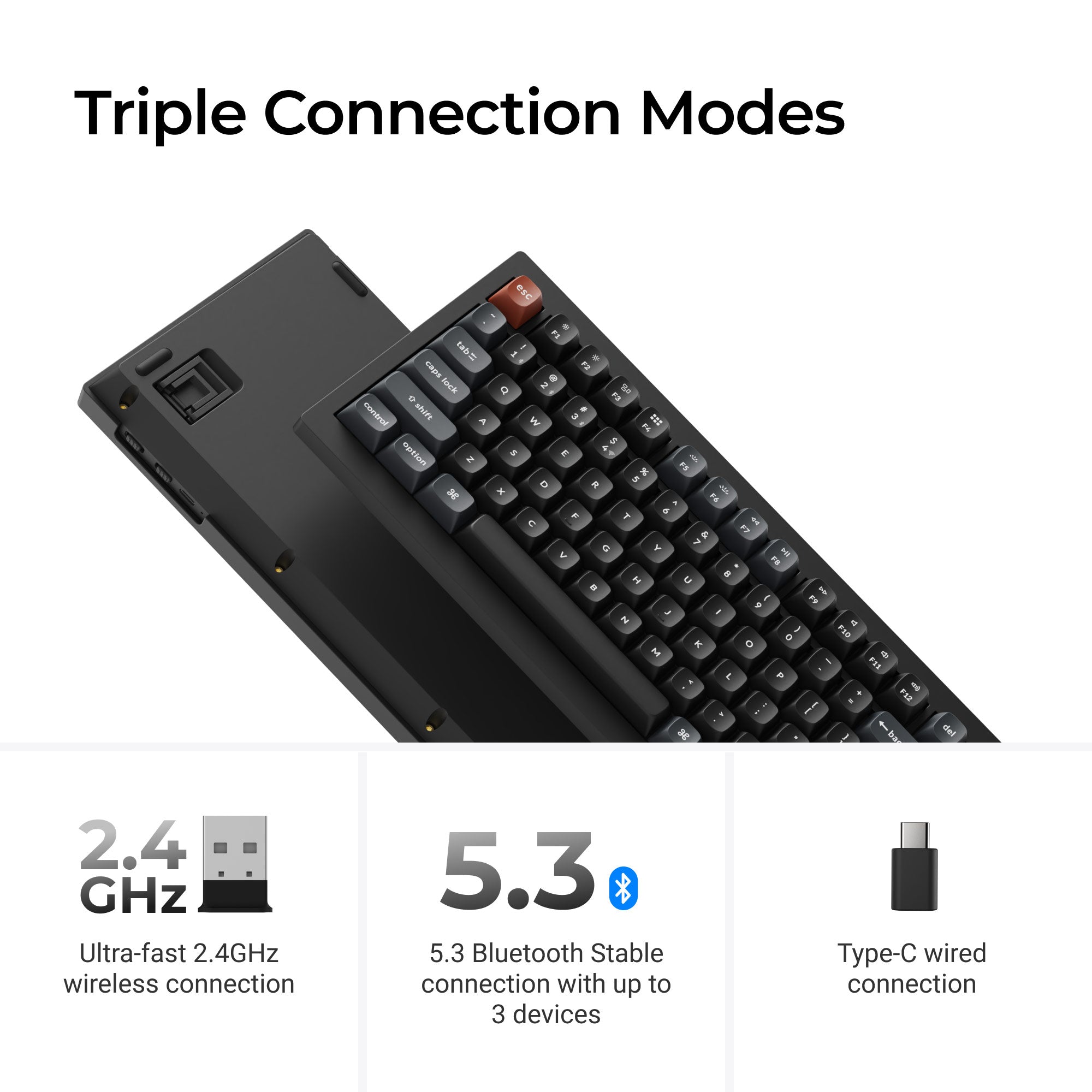 Keychron V1 Ultra 8K Wireless Custom Mechanical Keyboard